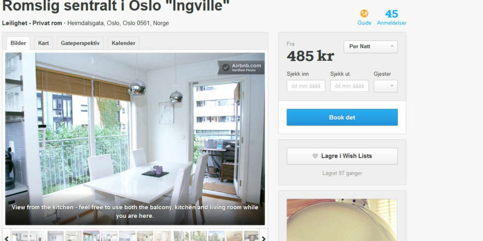 AIRBNB: Klikk deg frem til stedet du ønsker å bo, enten det er for en kort eller lang periode. SKJERMBILDE: Airbnb AIRBNB: Klikk deg frem til stedet du ønsker å bo, enten det er for en kort eller lang periode. SKJERMBILDE: Airbnb