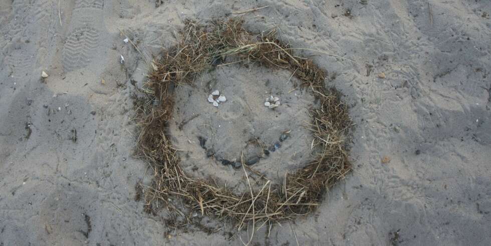 SMIL: En dansk sandversjon av "smiley" symboliserer vår opplevelse på Jylland. SMIL: En dansk sandversjon av "smiley" symboliserer vår opplevelse på Jylland.