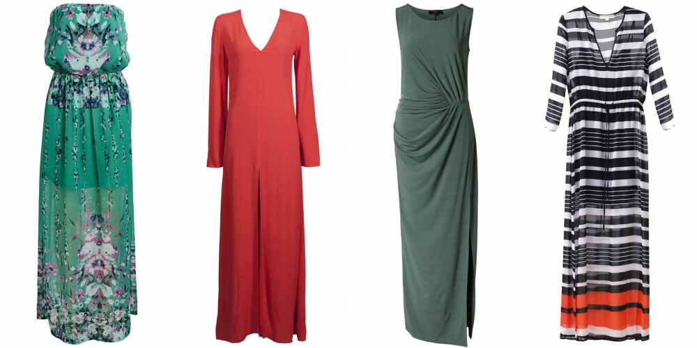 MAXIKJOLE (f.v.): Vila, kr 359. Bik Bok, kr 499. Selected Femme, kr 499,95, Michael Michael Kors/Zalando.com, kr 2795. MAXIKJOLE (f.v.): Vila, kr 359. Bik Bok, kr 499. Selected Femme, kr 499,95, Michael Michael Kors/Zalando.com, kr 2795.