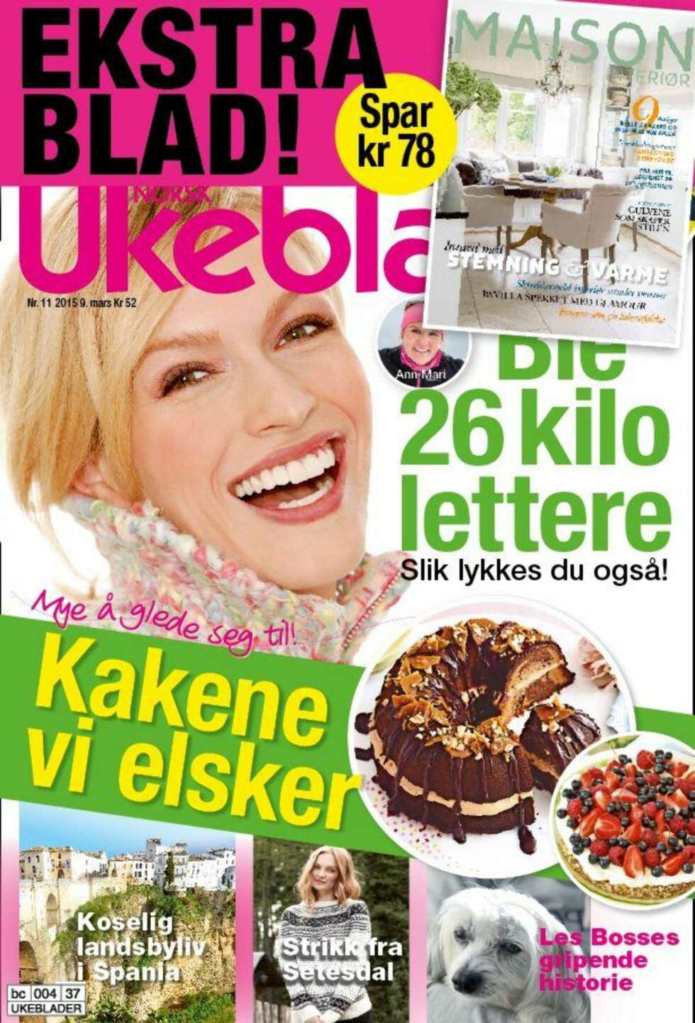 EKSTRA BLAD: Spar kr 78, og kjøp Norsk Ukeblad denne uken, da får du også med det flotte bladet Maison Interiør. EKSTRA BLAD: Spar kr 78, og kjøp Norsk Ukeblad denne uken, da får du også med det flotte bladet Maison Interiør.