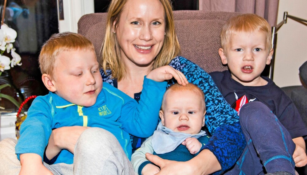 Anes gutter: Even var i likhet med sine brødre, stor, da han ble født. Anes gutter: Even var i likhet med sine brødre, stor, da han ble født.