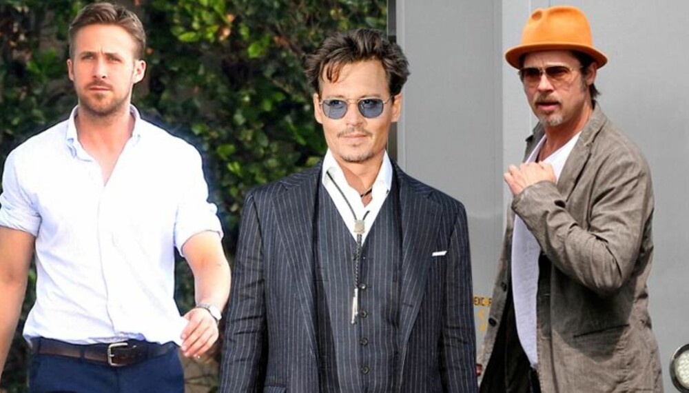 KAMILLE-LESERNES FRIPASS: Ryan Gosling, Johnny Depp og Brad Pitt er blant kjekkasene Kamille-leserne ville hatt på sitt fripass. KAMILLE-LESERNES FRIPASS: Ryan Gosling, Johnny Depp og Brad Pitt er blant kjekkasene Kamille-leserne ville hatt på sitt fripass.