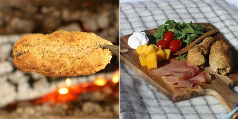 PINNEBRØD PÅ BÅL: Pinnebrød er ikke vanskelig å lage og det smaker utrolig godt med varme pinnebrød på tur. Har du ikke mulighet til å tenne bål, kan du alltids steke pinnebrød i ovnen. PINNEBRØD PÅ BÅL: Pinnebrød er ikke vanskelig å lage og det smaker utrolig godt med varme pinnebrød på tur. Har du ikke mulighet til å tenne bål, kan du alltids steke pinnebrød i ovnen.