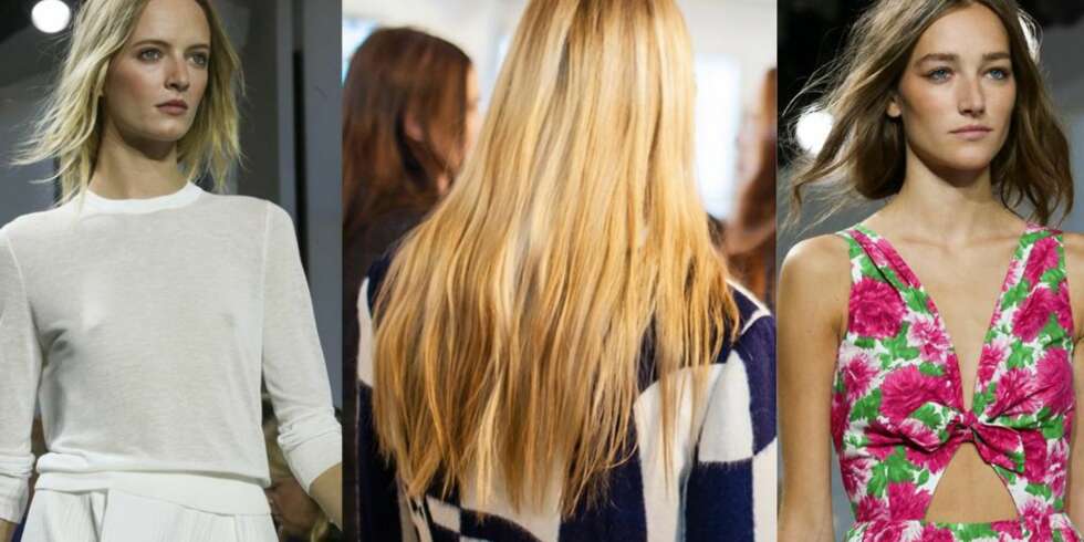 NULL INNSATS-HÅR: Eller "minimalt effort hair" som man ville sagt på engelsk om vårens heteste hårtrend. FOTO: Stella Pictures NULL INNSATS-HÅR: Eller "minimalt effort hair" som man ville sagt på engelsk om vårens heteste hårtrend. FOTO: Stella Pictures