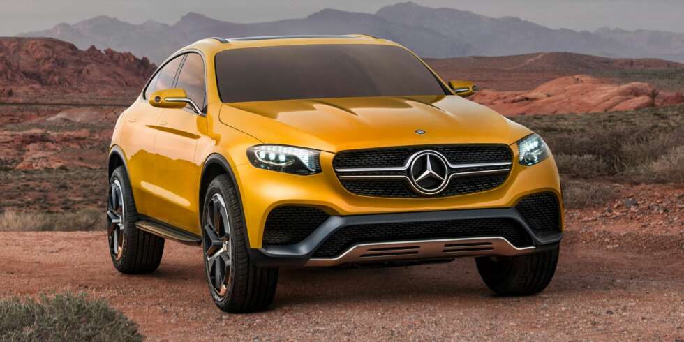 DEBUT: Mercedes-Benz Concept GLC Coupé er basert på C-klasse-plattform. FOTO: Daimler AG DEBUT: Mercedes-Benz Concept GLC Coupé er basert på C-klasse-plattform. FOTO: Daimler AG