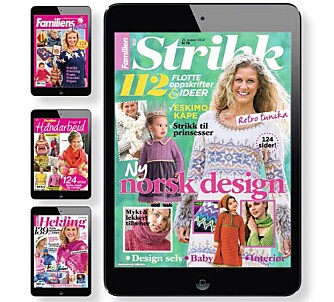 Både ordinære Familien og Familiens spesialblader er å finne på iPad! Både ordinære Familien og Familiens spesialblader er å finne på iPad!