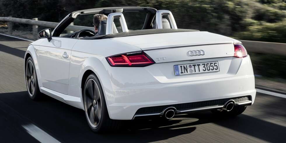 FØRST TIL FIRE: Audi TT blir første modellen fra Audi som får ta produsenten ned fra sine fem faste til fire stjerner. Samtlige modeller har til nå fått toppscore, de siste fem årene. FØRST TIL FIRE: Audi TT blir første modellen fra Audi som får ta produsenten ned fra sine fem faste til fire stjerner. Samtlige modeller har til nå fått toppscore, de siste fem årene.