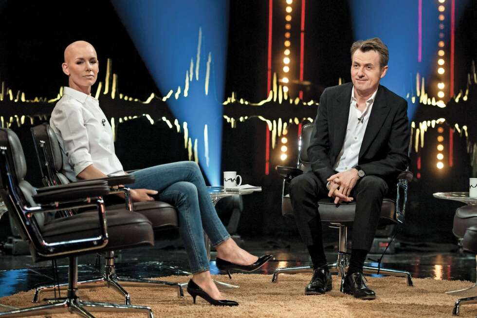 PÅ TV: Gunhild var gjest hos Fredrik Skavlan i slutten av mars. PÅ TV: Gunhild var gjest hos Fredrik Skavlan i slutten av mars.