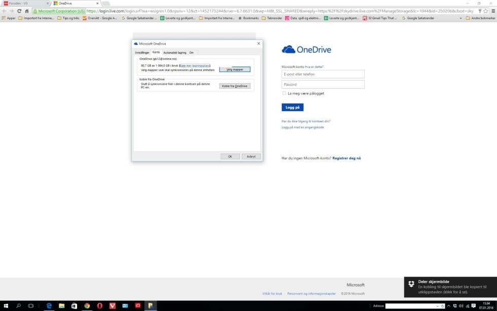 GRATIS SKYLAGRING: Betaler du alt for Office 365, har du også rikelig med "gratis" skylagring i OneDrive. GRATIS SKYLAGRING: Betaler du alt for Office 365, har du også rikelig med "gratis" skylagring i OneDrive.
