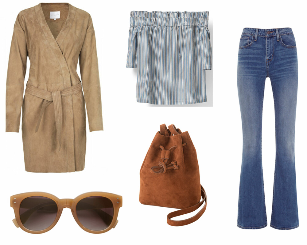 SEMSKET OG SLENG: Trenchcoat i skinn fra Second Female, kr 3500. Topp fra Ganni, kr 949. Bukse fra Levis, kr 1300. Skinnveske fra ATP Atelier, kr 2500. Solbriller fra H&M, kr 99. SEMSKET OG SLENG: Trenchcoat i skinn fra Second Female, kr 3500. Topp fra Ganni, kr 949. Bukse fra Levis, kr 1300. Skinnveske fra ATP Atelier, kr 2500. Solbriller fra H&M, kr 99.