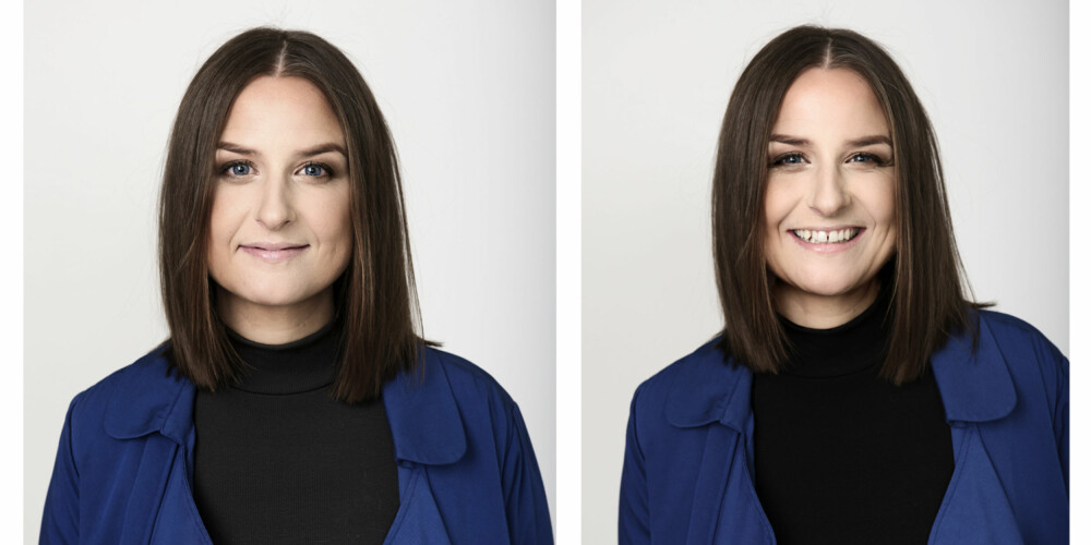 HÅR OG SMINKE: Christine mener at det beste med lob-frisyren er at den er like fin med midtskill og sideskill! FOTO: Lars Evanger HÅR OG SMINKE: Christine mener at det beste med lob-frisyren er at den er like fin med midtskill og sideskill! FOTO: Lars Evanger