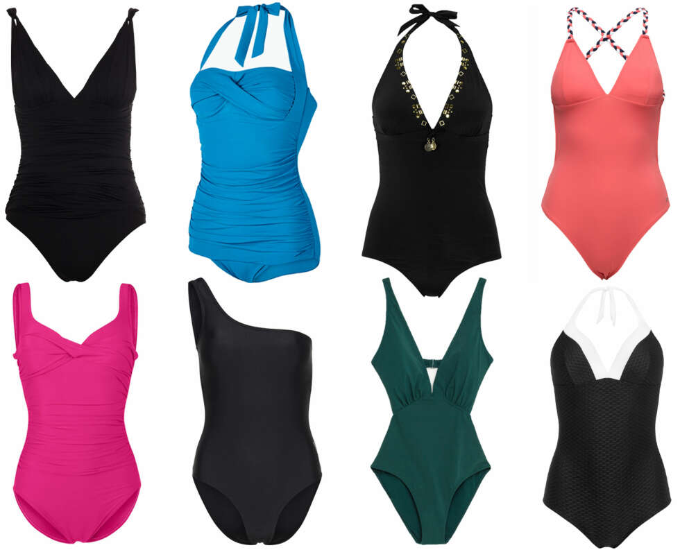 ENSFARGEDE BADEDRAKTER (f.v.): Polo Ralph Lauren Beach Club Soli Swimsuit, kr 1395. Speedo badedrakt Sculpture Crystalsun med drapert front, kr 749. Ellos Beachwear Badedrakt i halterneckmodell, kr 399. Tommy Hilfiger Grace Braided Bathing Suit, kr 1000. Miraclesuit Barcelo Badedrakt i magenta, kr 1695. Only Én Skulder Badedrakt, kr 329,95. Zara badedrakt med V-hals, kr 249. Kappahl badedrakt, kr 399. ENSFARGEDE BADEDRAKTER (f.v.): Polo Ralph Lauren Beach Club Soli Swimsuit, kr 1395. Speedo badedrakt Sculpture Crystalsun med drapert front, kr 749. Ellos Beachwear Badedrakt i halterneckmodell, kr 399. Tommy Hilfiger Grace Braided Bathing Suit, kr 1000. Miraclesuit Barcelo Badedrakt i magenta, kr 1695. Only Én Skulder Badedrakt, kr 329,95. Zara badedrakt med V-hals, kr 249. Kappahl badedrakt, kr 399.