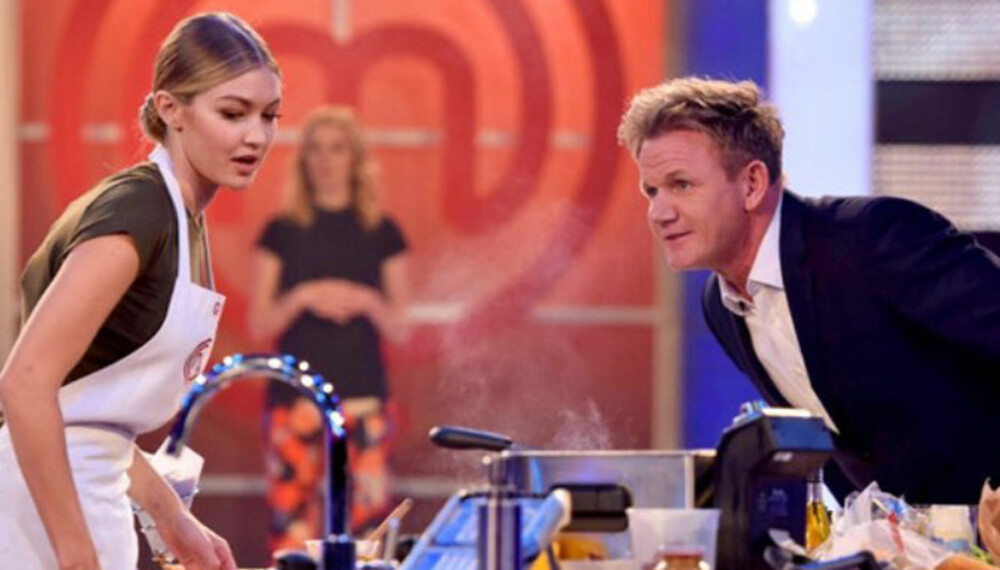 Gigi Hadid på Celebrity Masterchef Gigi Hadid på Celebrity Masterchef