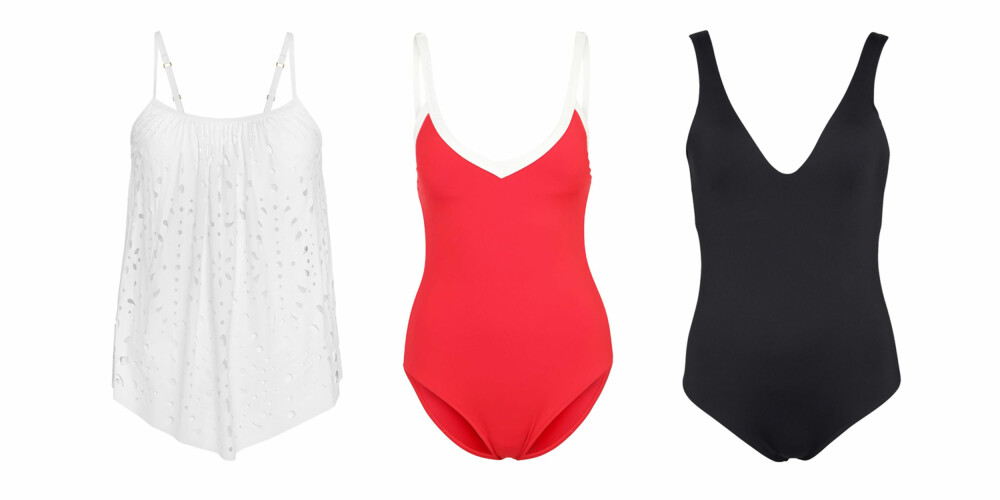 NOE FOR ALLE: Både badedrakt og tankini er badetøy som kler de aller fleste. Tankini er perfekt for deg som ønsker å skjule magen. F.v.: Kappahl tankini-singlet, 299. SeafollyBlock Partybadedrakt, kr 1095. Lindex badedrakt, kr 299. NOE FOR ALLE: Både badedrakt og tankini er badetøy som kler de aller fleste. Tankini er perfekt for deg som ønsker å skjule magen. F.v.: Kappahl tankini-singlet, 299. SeafollyBlock Partybadedrakt, kr 1095. Lindex badedrakt, kr 299.