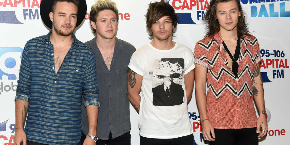 Liam, Niall, Louis og Harry i One Direction. Liam, Niall, Louis og Harry i One Direction.