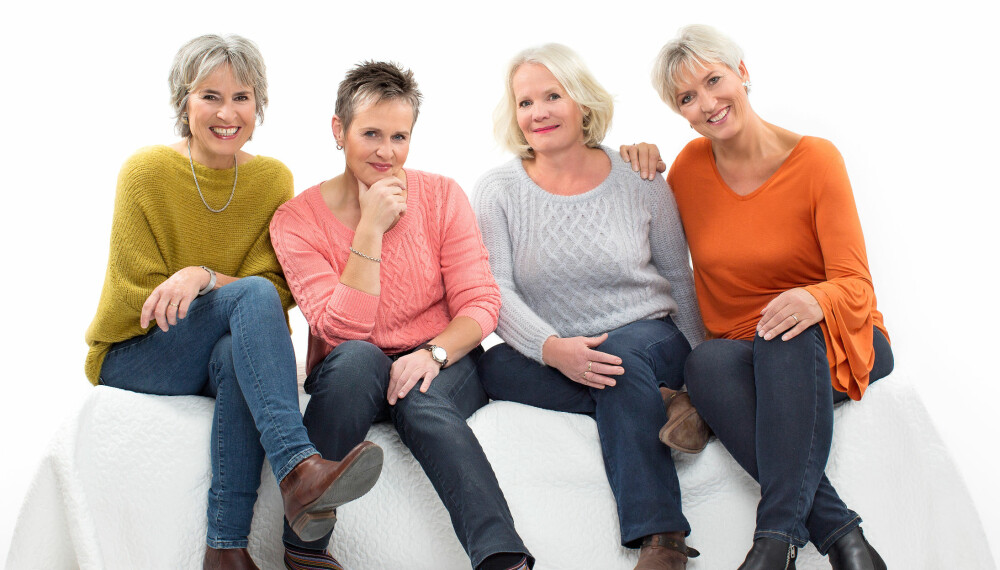 DEN BESTE TIDEN ER NÅ: Mens mange streber etter å holde seg unge, setter Kirsti, Sigrid, Mette og Kjersti pris på den friheten de har nå. Aksepter din egen alder og gjør det beste ut av den, er deres råd. DEN BESTE TIDEN ER NÅ: Mens mange streber etter å holde seg unge, setter Kirsti, Sigrid, Mette og Kjersti pris på den friheten de har nå. Aksepter din egen alder og gjør det beste ut av den, er deres råd.