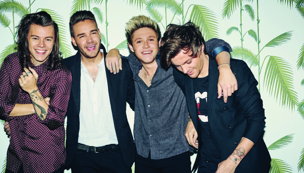 Harry, Liam, Niall og Louis i One Direction. Harry, Liam, Niall og Louis i One Direction.