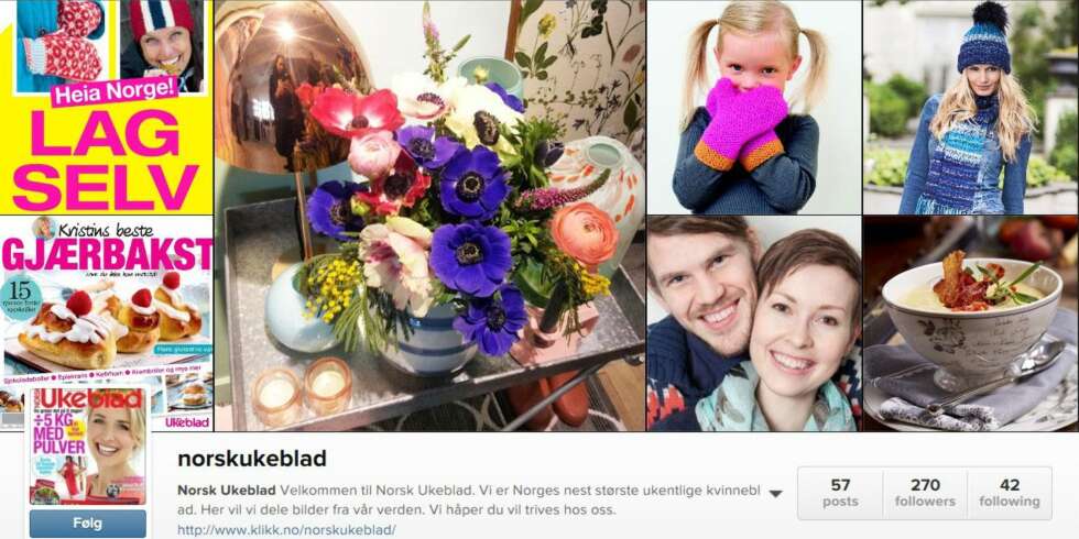 KONKURRANSE: Norsk Ukeblad er på Instagram. Følg oss og delta i vår give away! KONKURRANSE: Norsk Ukeblad er på Instagram. Følg oss og delta i vår give away!