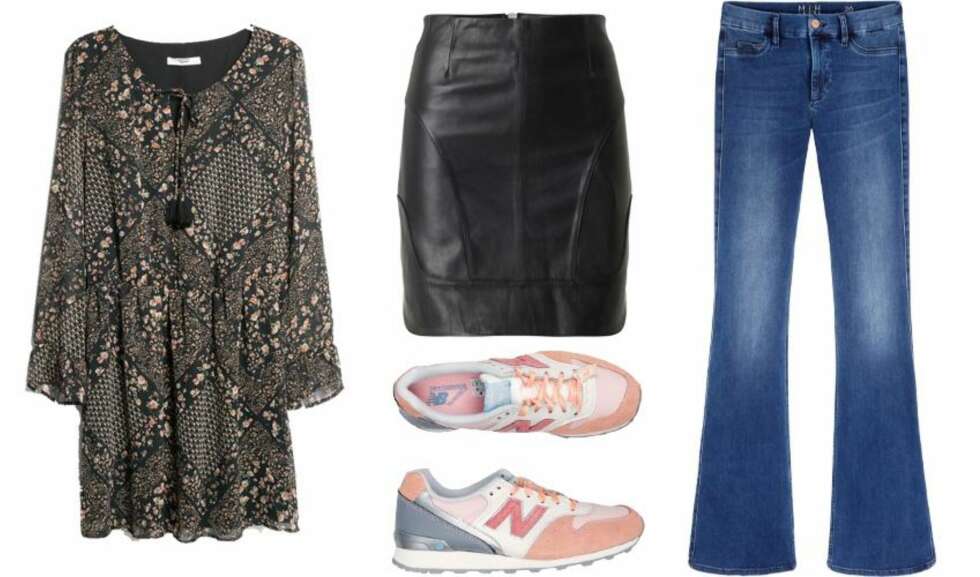 CHIC: Blomsterkjole fra Mango.no, kr. 399 Skinnskjørt fra Ganni, kr. 2 099. Sneakers fra New Balance hos Bolina.no, kr. 1 199kr. Slengbukse fra MIH, kr. 2 699. CHIC: Blomsterkjole fra Mango.no, kr. 399 Skinnskjørt fra Ganni, kr. 2 099. Sneakers fra New Balance hos Bolina.no, kr. 1 199kr. Slengbukse fra MIH, kr. 2 699.