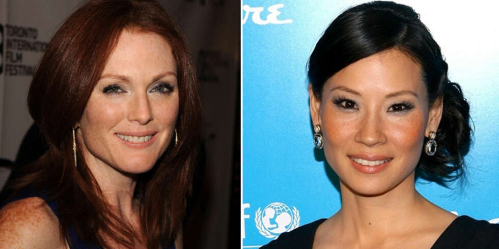 FREGNER ER FINT: Både Julianne Moore og Lucy Liu vet at fregner er både sexy og søtt. FREGNER ER FINT: Både Julianne Moore og Lucy Liu vet at fregner er både sexy og søtt.