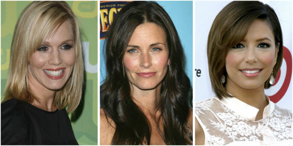 Jennie Garth, Courtney Cox Arquette og Eva Longoria har alle donert bort jeans. Jennie Garth, Courtney Cox Arquette og Eva Longoria har alle donert bort jeans.