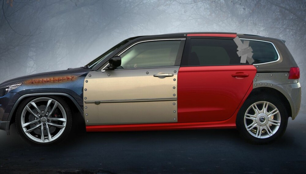 MARERITTET: Halloween-bilen som Warranty Direct kaller Horrific 40RR0R er satt sammen av biler som kan ta nattesøvnen fra deg i større grad en Mike Myers og Freddie Krueger til sammen. FOTO: Warranty DIrect MARERITTET: Halloween-bilen som Warranty Direct kaller Horrific 40RR0R er satt sammen av biler som kan ta nattesøvnen fra deg i større grad en Mike Myers og Freddie Krueger til sammen. FOTO: Warranty DIrect