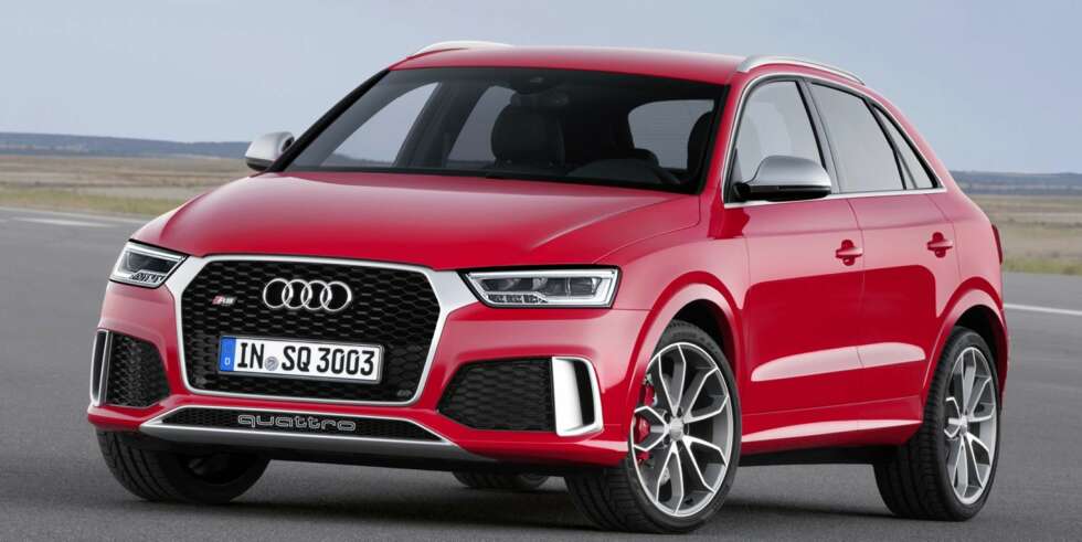 STERKERE: Den femsylindrede turbomotoren i toppmodellen RS Q3 yter 340 hk - 30 hk mer enn dagens versjon. FOTO: Audi STERKERE: Den femsylindrede turbomotoren i toppmodellen RS Q3 yter 340 hk - 30 hk mer enn dagens versjon. FOTO: Audi