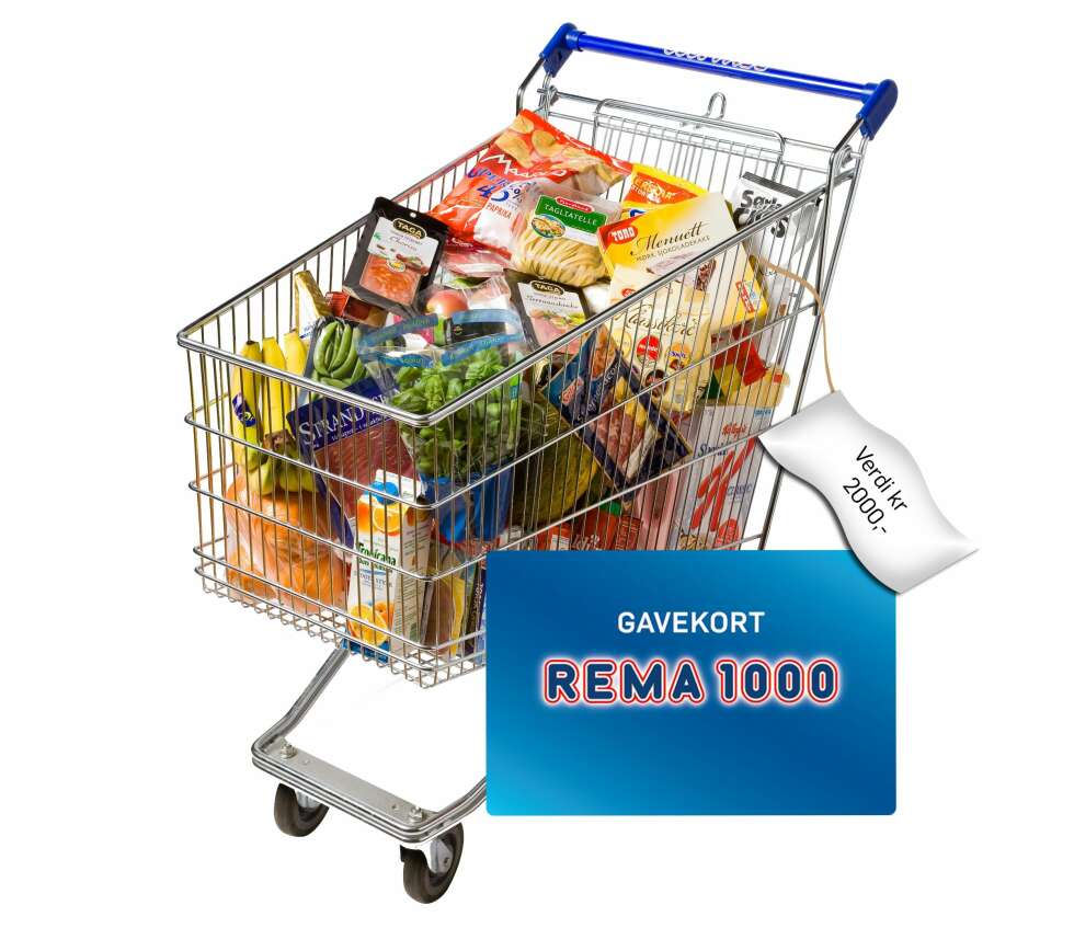 VINN VARER FOR KR 2000! Rema 1000-ledelsen ble så glade da de leste saken, at de ville gi noe tilbake. Vi fikk derfor denne premien. VINN VARER FOR KR 2000! Rema 1000-ledelsen ble så glade da de leste saken, at de ville gi noe tilbake. Vi fikk derfor denne premien.