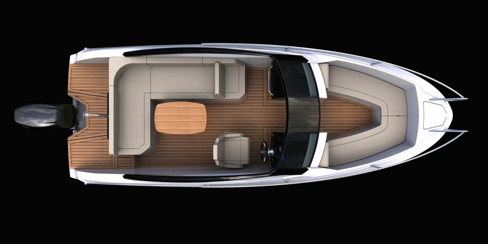 ROMMELIG: Nye Askeladden C61 Center Console skal være en åpen, elegant og sportslig skjærgårdsjeep. ROMMELIG: Nye Askeladden C61 Center Console skal være en åpen, elegant og sportslig skjærgårdsjeep.