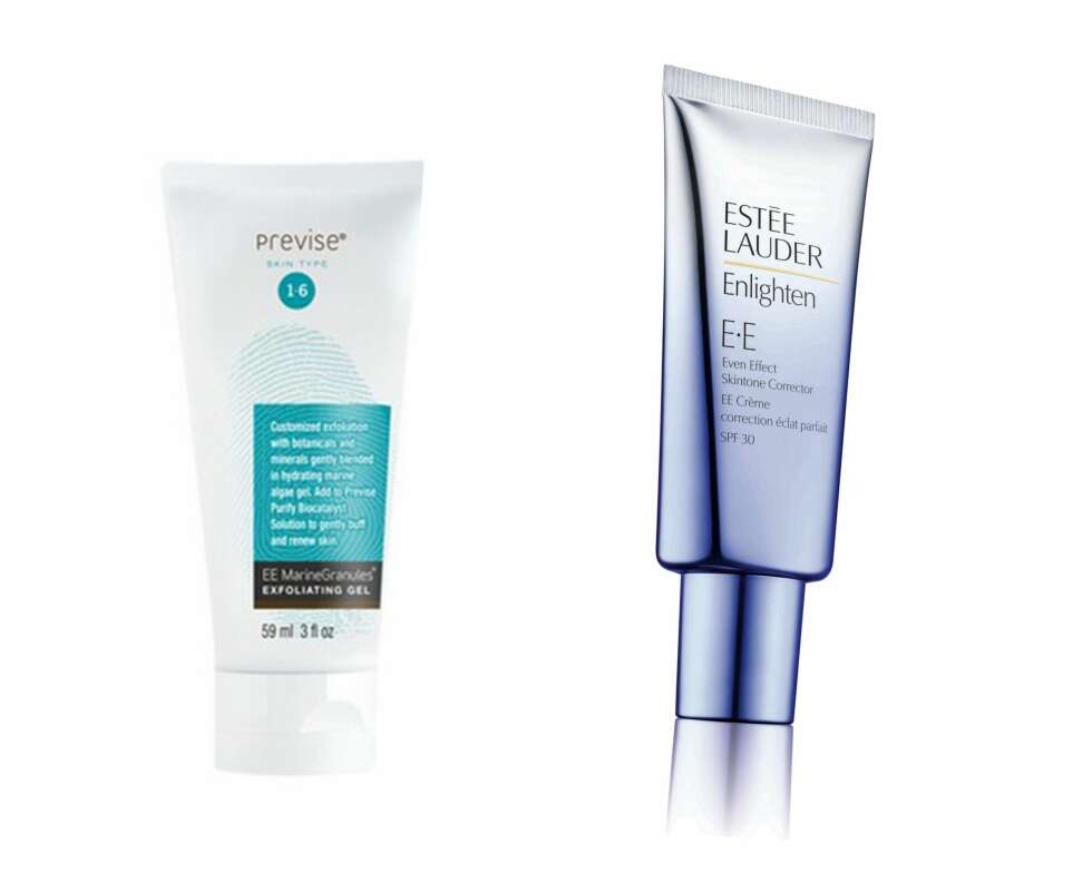 EE CREAM: Så langt har det kommet to såkalte EE creams med to forskjellige betydninger, og formål. En eksfolierende krem fra Previse Skincare, og en utjevnende pigmentkrem fra Estée Lauder. EE CREAM: Så langt har det kommet to såkalte EE creams med to forskjellige betydninger, og formål. En eksfolierende krem fra Previse Skincare, og en utjevnende pigmentkrem fra Estée Lauder.