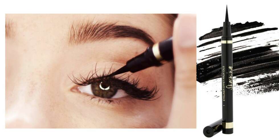 FLYTENDE EYELINER: Vi viser deg hvordan du lykkes med flytende eyeliner, steg for steg. FLYTENDE EYELINER: Vi viser deg hvordan du lykkes med flytende eyeliner, steg for steg.