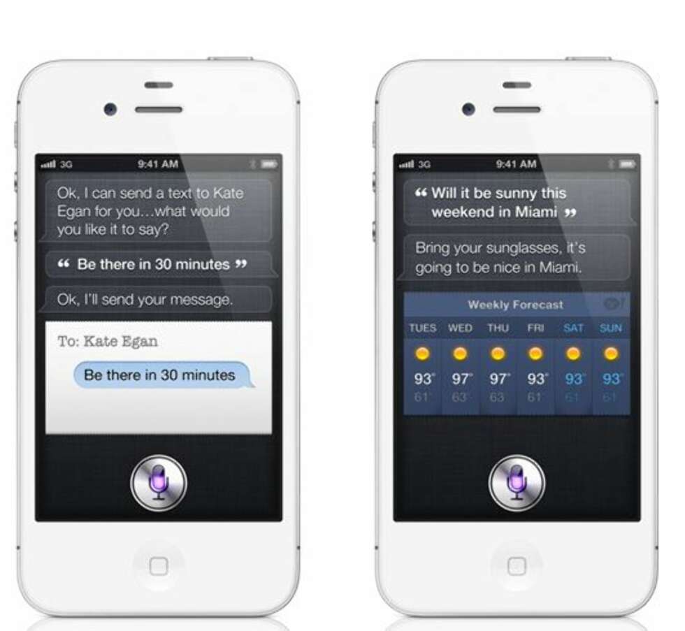 SNAKKIS: iPhones talestyringsfunksjon har siden av lanseringen av 4S gått under navnet Siri. Det nye er at du kan aktivere funksjonen ved å si "Hey Siri", og på den måten bruke telefonen i bilen. SNAKKIS: iPhones talestyringsfunksjon har siden av lanseringen av 4S gått under navnet Siri. Det nye er at du kan aktivere funksjonen ved å si "Hey Siri", og på den måten bruke telefonen i bilen.