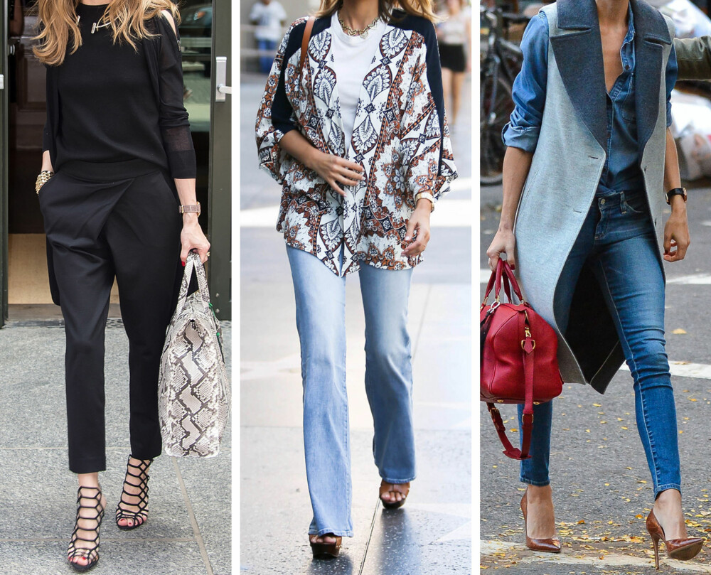 CASUAL CHIC: En kvinne som kler seg casual chic bygger opp antrekkene sine på basisplagg og gjør uttrykket mer personlig og spennende ved å tilføre iøynefallende tilbehør som smykker, ringer, hatter og sko. Eksempel: Olivia Palermo og Jessica Alba. CASUAL CHIC: En kvinne som kler seg casual chic bygger opp antrekkene sine på basisplagg og gjør uttrykket mer personlig og spennende ved å tilføre iøynefallende tilbehør som smykker, ringer, hatter og sko. Eksempel: Olivia Palermo og Jessica Alba.