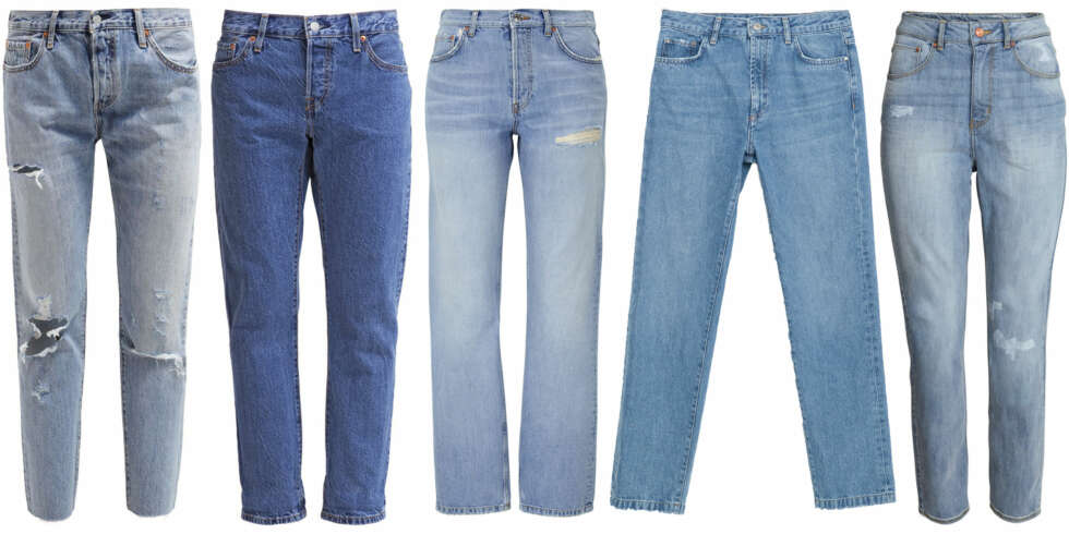 VINTAGE JEANS (f.v.): Levi's 501 CT - Straight leg jeans - time gone by, kr 1295. Levi's 501 CT - Relaxed fit jeans - surf shack, kr 999. Gina Tricot Nova highwaist jeans, kr 599. Zara denimbukse unisex, kr 349. H&M Mom Trashed Jeans, kr 299. VINTAGE JEANS (f.v.): Levi's 501 CT - Straight leg jeans - time gone by, kr 1295. Levi's 501 CT - Relaxed fit jeans - surf shack, kr 999. Gina Tricot Nova highwaist jeans, kr 599. Zara denimbukse unisex, kr 349. H&M Mom Trashed Jeans, kr 299.