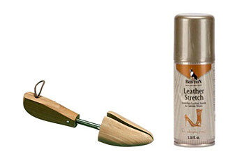 ALTERNATIV: Skoblokk eller stretchspray er to andre alternativ til utviding av trange og små sko. ALTERNATIV: Skoblokk eller stretchspray er to andre alternativ til utviding av trange og små sko.