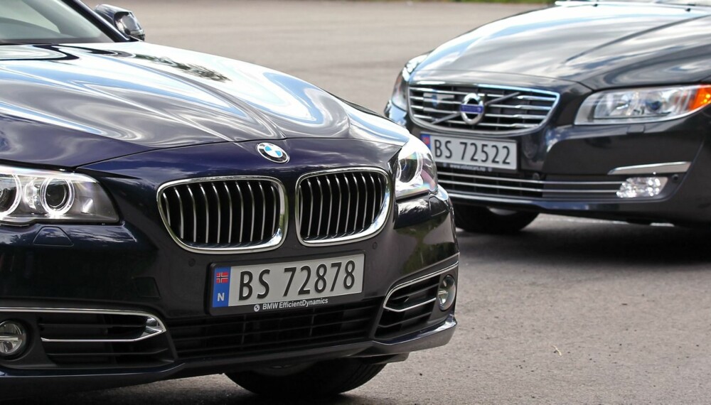 Volvo V70 D3 vs. BMW 518dat SML test august 2013 Volvo V70 D3 vs. BMW 518dat SML test august 2013