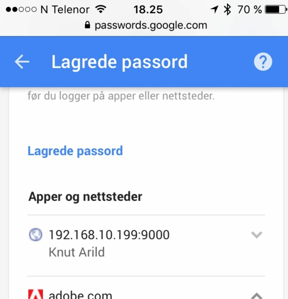 FINN PASSORD: Du kan finne igjen passordene dine på denne siden - både på PC og mobil. FINN PASSORD: Du kan finne igjen passordene dine på denne siden - både på PC og mobil.