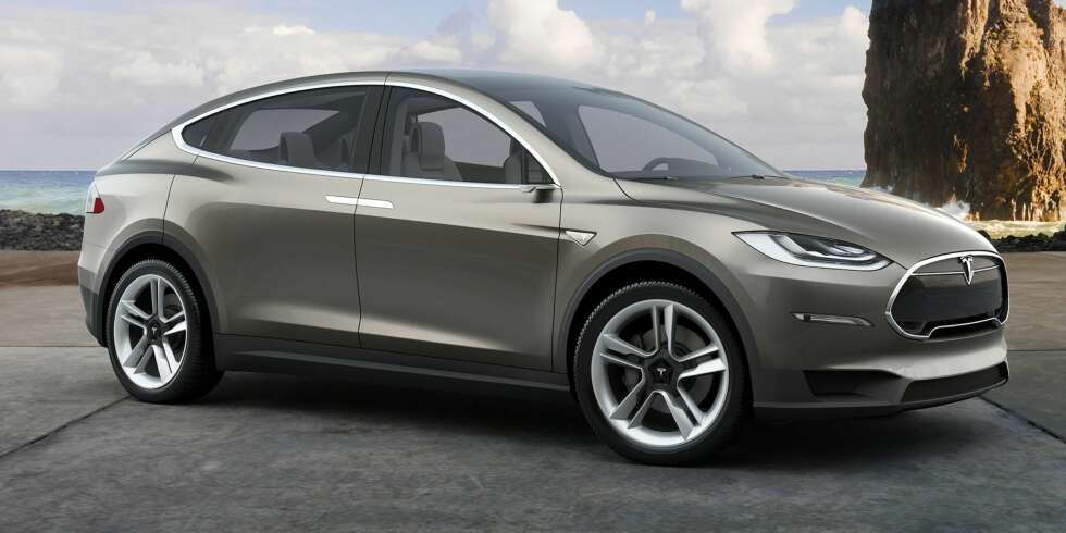 MODEL X: De første versjonen av Tesla Model X er ventet mot slutten av året. ILLUSTRASJON: Tesla MODEL X: De første versjonen av Tesla Model X er ventet mot slutten av året. ILLUSTRASJON: Tesla