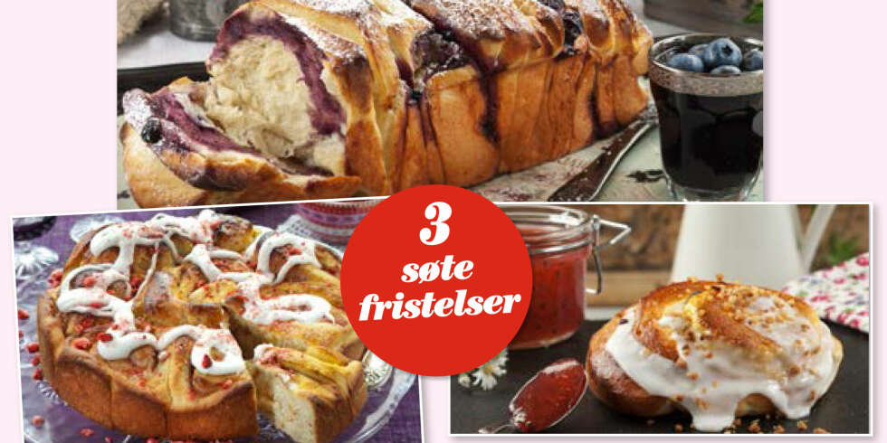 SØTE BAKVERK: Vi har plukket ut noen favoritter fra vårt gjærbakstbilag i uke 37. SØTE BAKVERK: Vi har plukket ut noen favoritter fra vårt gjærbakstbilag i uke 37.