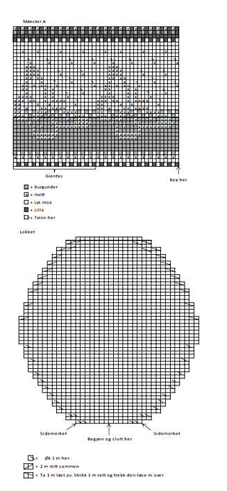 DIAGRAM: Her er mønster til sommerfuglsekken. DIAGRAM: Her er mønster til sommerfuglsekken.