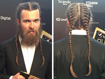 MAN BRAID: - Jeg gir Enok Groven tommelen opp for den lange flette-looken hans under Gullruten, sier eier og senior art director ved Adam og Eva Grensen, Eirik Thorsen. Bildet er Grovens eget fra Gullruten i år. MAN BRAID: - Jeg gir Enok Groven tommelen opp for den lange flette-looken hans under Gullruten, sier eier og senior art director ved Adam og Eva Grensen, Eirik Thorsen. Bildet er Grovens eget fra Gullruten i år.