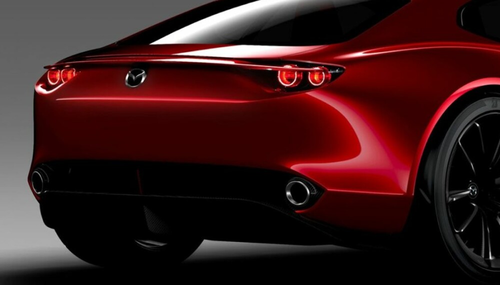 RX7-ARVTAGER: Mens RX-8, som var den siste wankelmodellen, hadde fire dører og GT-preg, kan denne modellen bli en todørs sportsbil. Foto: Mazda RX7-ARVTAGER: Mens RX-8, som var den siste wankelmodellen, hadde fire dører og GT-preg, kan denne modellen bli en todørs sportsbil. Foto: Mazda