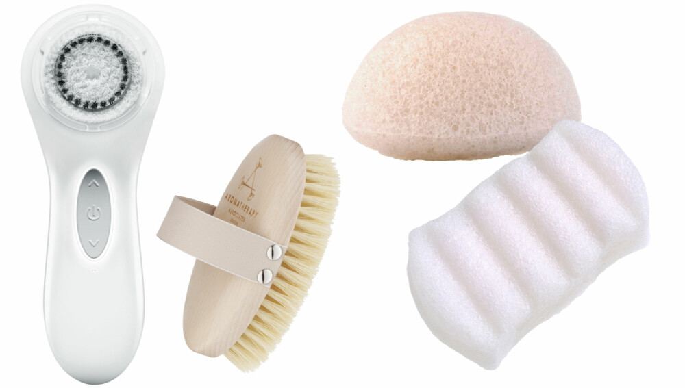HUDPLEIE: Clarisonic Aria sonic cleansing white hos Kicks og Kicks.no, kr 1550. Polishing body brush fra Aroma therapy Associates hos Net-A-Porter.com, kr 155. Body sponge, kr 179 og Face sponge, kr 139 - begge fra The konjac sponge co, hos Coverbrands.no. HUDPLEIE: Clarisonic Aria sonic cleansing white hos Kicks og Kicks.no, kr 1550. Polishing body brush fra Aroma therapy Associates hos Net-A-Porter.com, kr 155. Body sponge, kr 179 og Face sponge, kr 139 - begge fra The konjac sponge co, hos Coverbrands.no.