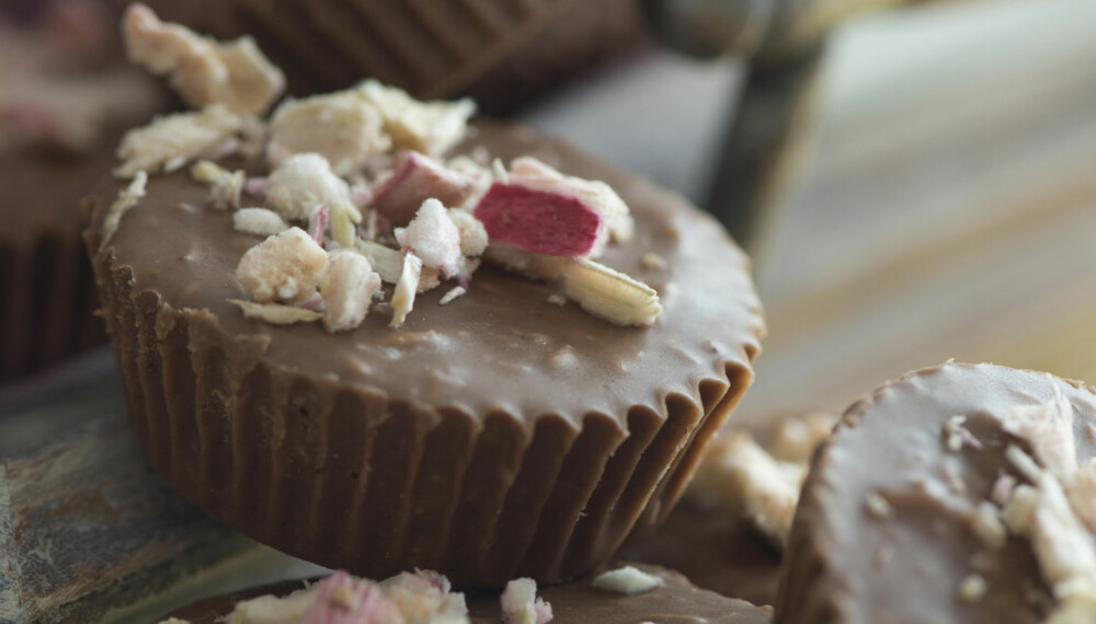 KONFEKT: Nougat gir en ekslusiv smak til konfekten. KONFEKT: Nougat gir en ekslusiv smak til konfekten.