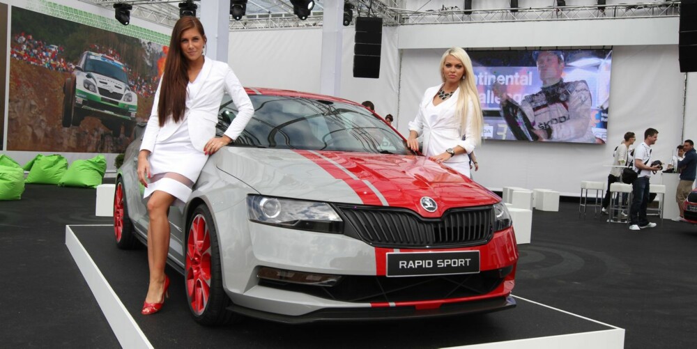 RAPID: Konseptet Skoda Rapid Sport vist frem på Wörthersee-treffet. FOTO: Produsent RAPID: Konseptet Skoda Rapid Sport vist frem på Wörthersee-treffet. FOTO: Produsent