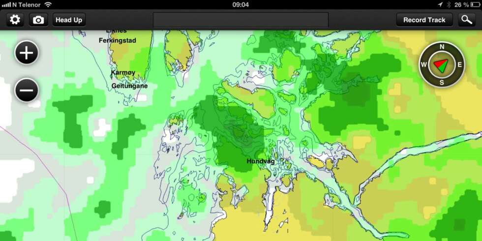 VÆRRADAR: Du kan kjøpe tilleggstjenester for appen. Eksempelvis utvidet værinformasjon som laster ned data om nedbør og skyer. Det koster 28 kroner. Her ser vi at det er noe nedbørsaktivitet i områdene rundt Stavanger. VÆRRADAR: Du kan kjøpe tilleggstjenester for appen. Eksempelvis utvidet værinformasjon som laster ned data om nedbør og skyer. Det koster 28 kroner. Her ser vi at det er noe nedbørsaktivitet i områdene rundt Stavanger.