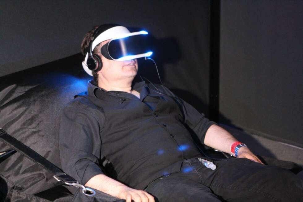 SONY Morpheus: En prototyp av Sonys Virtual Reality-headset var mulig å prøve på messa. SONY Morpheus: En prototyp av Sonys Virtual Reality-headset var mulig å prøve på messa.