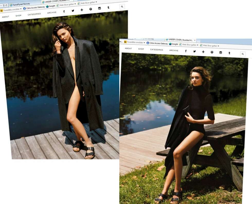 MOTEBIBELEN: I septemberutgaven i fjor brukte Vogue ni sider på å vise supermodellen Miranda Kerr iført Birkenstock-sandaler. MOTEBIBELEN: I septemberutgaven i fjor brukte Vogue ni sider på å vise supermodellen Miranda Kerr iført Birkenstock-sandaler.