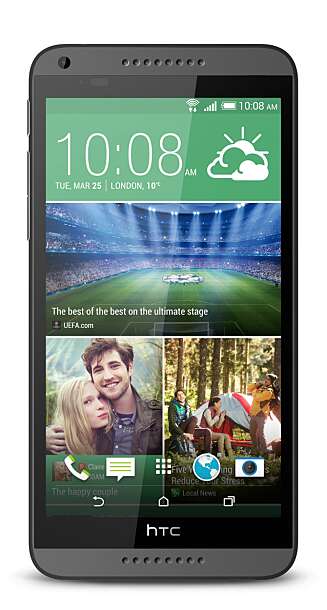 STOR: HTC Desire 816 er stor med sine 5,5 tommer, selv om det finnes større mobiler på markedet. STOR: HTC Desire 816 er stor med sine 5,5 tommer, selv om det finnes større mobiler på markedet.
