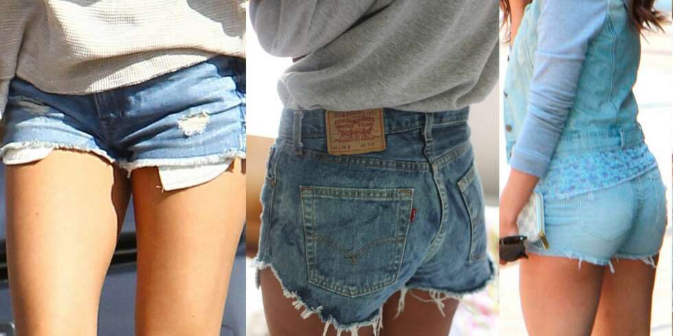 KORTE JEANSSHORTS: Nok et plagg som dukker opp så fort sola titter frem. KORTE JEANSSHORTS: Nok et plagg som dukker opp så fort sola titter frem.